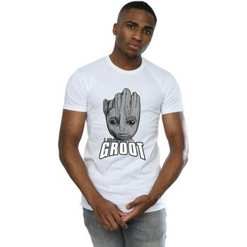 T-shirt Marvel Guardians Of The Galaxy Groot Face