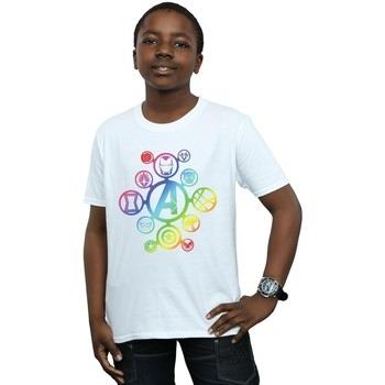 T-shirt enfant Marvel Avengers Infinity War Rainbow Icons