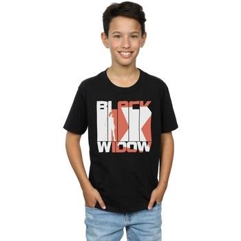 T-shirt enfant Marvel Black Widow Movie Bars Logo