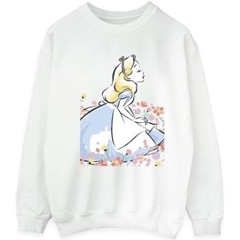 Sweat-shirt Disney Alice In Wonderland Sketch Flowers