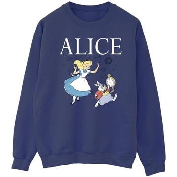 Sweat-shirt Disney Alice In Wonderland Follow The Rabbit