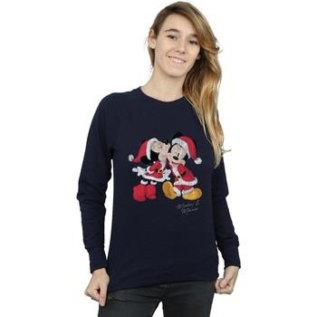 Sweat-shirt Disney Mickey And Minnie Christmas Kiss