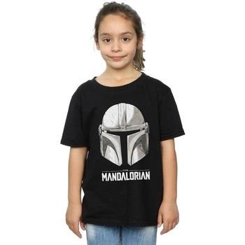T-shirt enfant Disney The Mandalorian Helmet Logo
