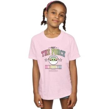 T-shirt enfant Disney The Mandalorian The Force Collegiate