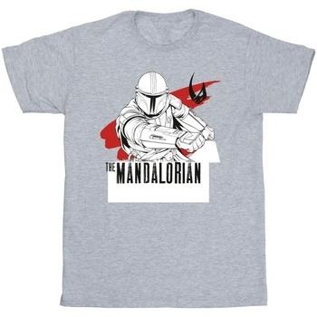 T-shirt enfant Disney The Mandalorian Mando Shoots