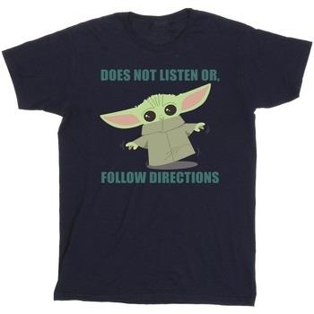 T-shirt enfant Disney The Mandalorian Grogu Does Not Listen