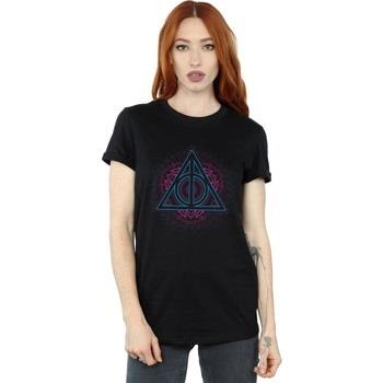 T-shirt Harry Potter Neon Deathly Hallows