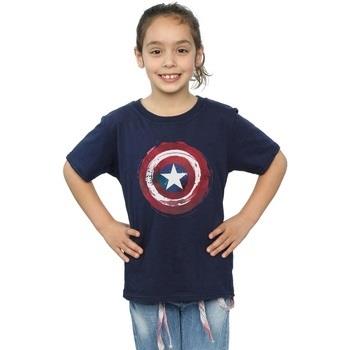 T-shirt enfant Marvel Captain America Splatter Shield