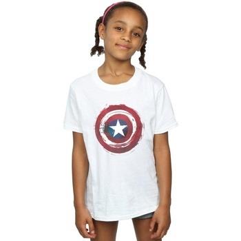 T-shirt enfant Marvel Captain America Splatter Shield