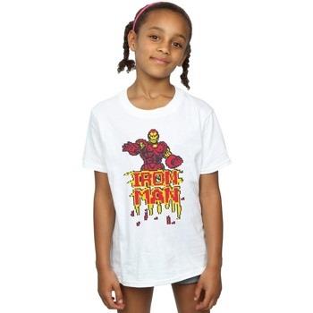 T-shirt enfant Marvel Iron Man Pixelated