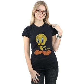 T-shirt Dessins Animés Tweety Pie Distressed