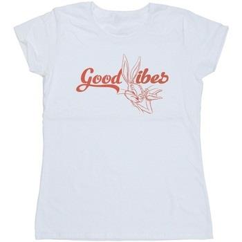 T-shirt Dessins Animés Bugs Bunny Good Vibes