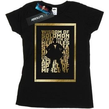 T-shirt Dc Comics Shazam Gold Text