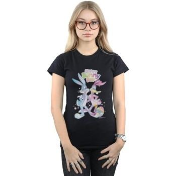 T-shirt Dessins Animés Bugs And Daffy Happy Bunny Day