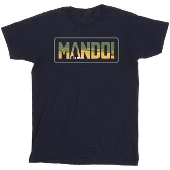 T-shirt enfant Disney The Mandalorian Mando Cutout