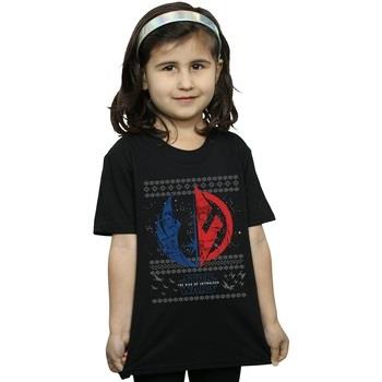 T-shirt enfant Disney The Rise Of Skywalker Christmas Split Symbol