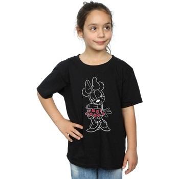 T-shirt enfant Disney Minnie Mouse Outline Polka Dot