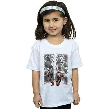 T-shirt enfant Marvel Falcon And Captain America Split