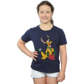 T-shirt enfant Disney Pluto Christmas Reindeer