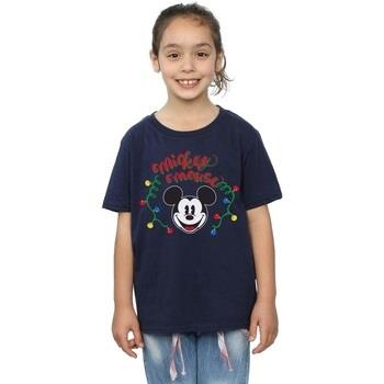 T-shirt enfant Disney Mickey Mouse Christmas Light Bulbs