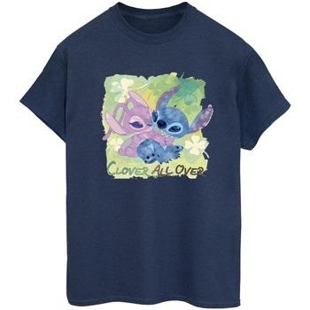 T-shirt Disney Lilo And Stitch St Patrick's Day Clover