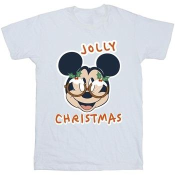 T-shirt enfant Disney Mickey Mouse Jolly Christmas Glasses