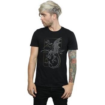 T-shirt Harry Potter Dragon Line Art