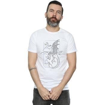 T-shirt Harry Potter Dragon Line Art