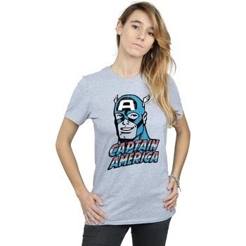 T-shirt Marvel Captain America Distressed