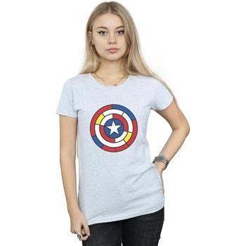 T-shirt Marvel Captain America Stained Glass Shield