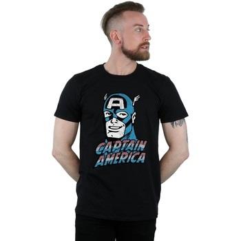 T-shirt Marvel Captain America Distressed