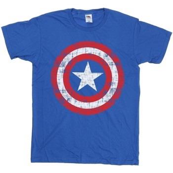 T-shirt enfant Marvel Avengers Captain America Scratched Shield