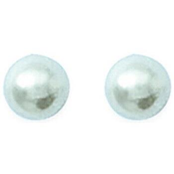 Boucles oreilles Brillaxis Boucles d'oreilles perles blanches 5mm