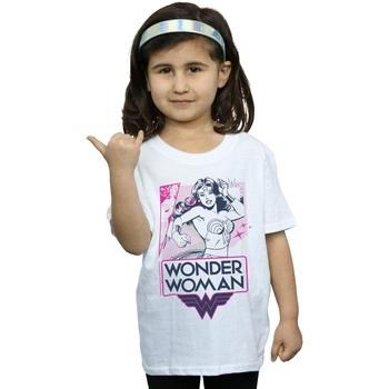 T-shirt enfant Dc Comics Wonder Woman Pink Action