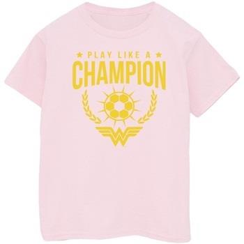 T-shirt enfant Dc Comics Wonder Woman Play Like A Champion