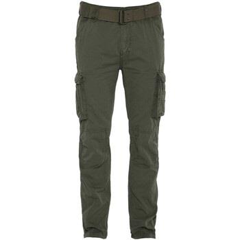 Pantalon Schott cargo slim ARMY CEINTURE