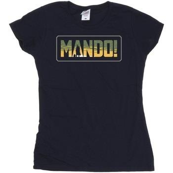 T-shirt Disney The Mandalorian Mando Cutout
