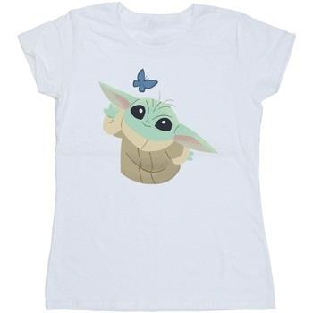 T-shirt Disney The Mandalorian Butterfly Catching