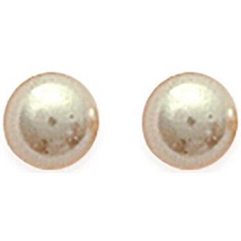 Boucles oreilles Brillaxis Boucles d'oreilles perle blanche 4 mm