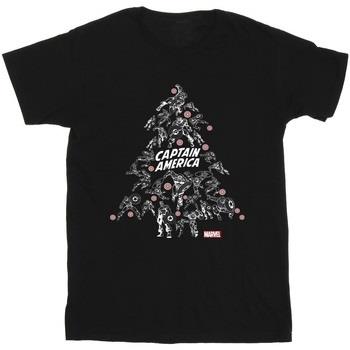 T-shirt Marvel Captain America Christmas Tree