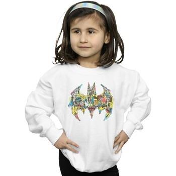 Sweat-shirt enfant Dc Comics Batman Batgirl Logo Collage