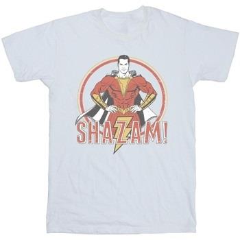 T-shirt Dc Comics Shazam Retro Circle Distressed