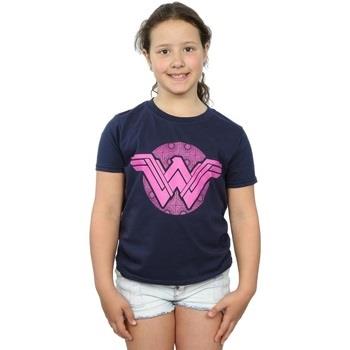 T-shirt enfant Dc Comics Wonder Woman Pink Mosaic