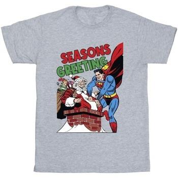 T-shirt Dc Comics Superman Santa Comic