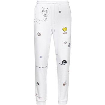 Pantalon BOSS Bas de survêtement Hoverart blanc