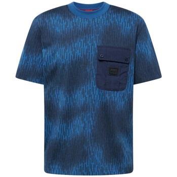 T-shirt BOSS T-SHIRT DENGDUANG BLEU FONCÉ EN COTON A POCHE