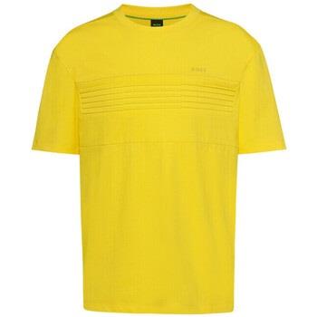 T-shirt BOSS T-SHIRT TEE 5 EN COTON POLYESTER JAUNE