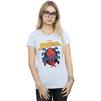 T-shirt Marvel Spider-Man Web Shooting Emblem Logo