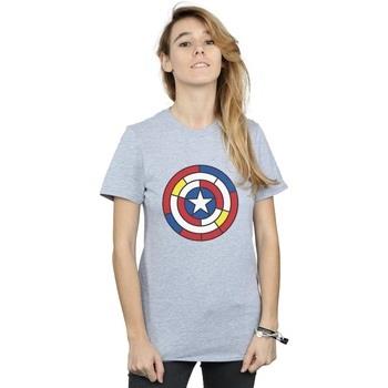 T-shirt Marvel Captain America Stained Glass Shield