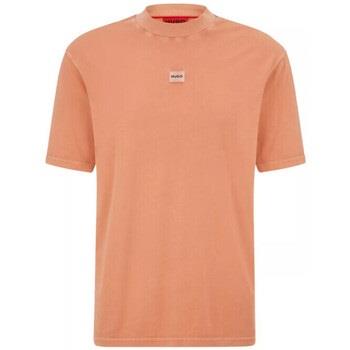 T-shirt BOSS T-SHIRT ORANGE RELAXED FIT EN JERSEY DE COTON AVEC PATCH ...